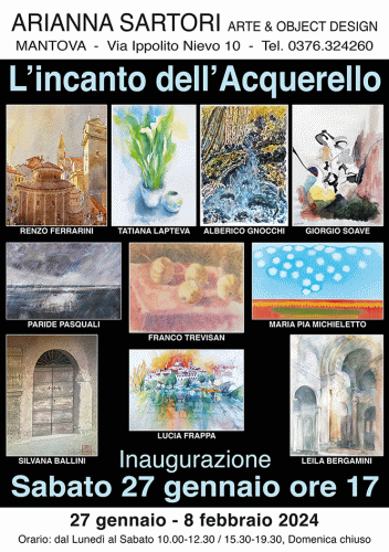 Locandina della mostra L'incanto dell'Acquerello