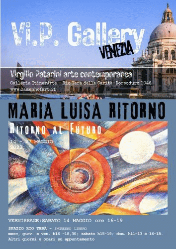 Locandina della mostra di Maria Luisa Ritorno