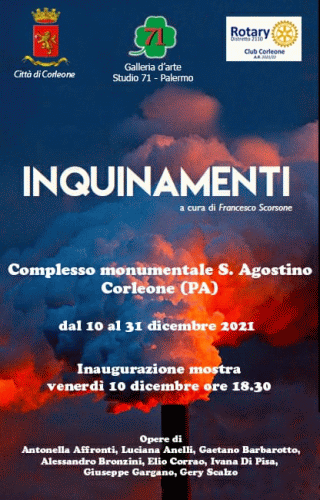 Locandina della mostra Inquinamenti