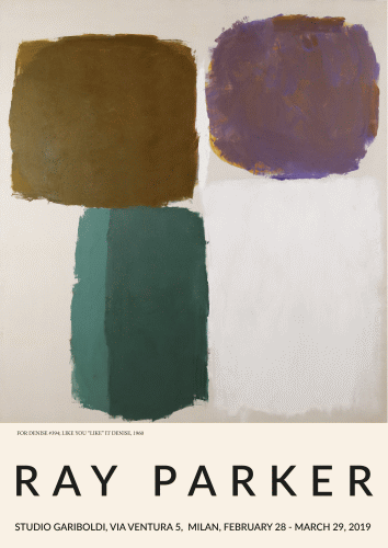 Locandina della mostra Simple Paintings di Ray Parker