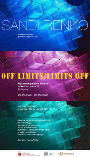 Locandina della mostra di Sandi Renko in Slovenia a Lubiana