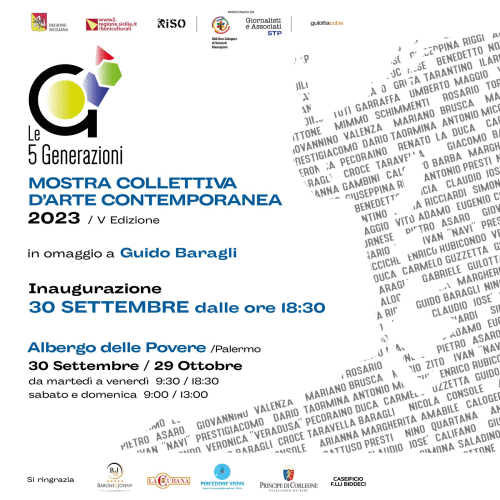 Locandina della mostra Le 5 generazioni