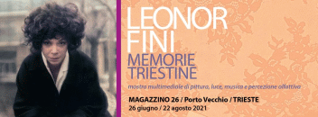 Locandina della mostra dedicata a Leonor Fini a Trieste 2021