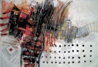 Opera di Mario Alimede dalla mostra di Pordenone