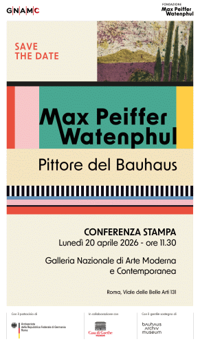 Locandina della mostra Max Peiffer Watenphul Pittore del Bauhaus