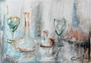 Dipinto a olio su tela denominato Trasparenze realizzato da Nora Carella nel 2008