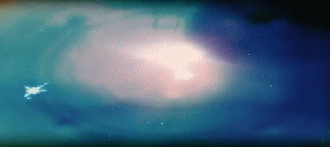 Screen shot tratto dall'inizio del film Il Pianeta delle Scimmie, con Charlton Heston e la regia di Franklin J. Schaffner dal romanzo La Plan�te des singes, di Pierre Boulle