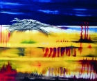 Dipinto a olio su tela di cm120x100 denominato Savana realizzato da Diana Bosnjak nel 2007