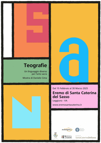 Locandina della mostra Teografie di Daniele Cima