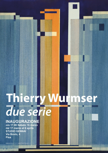 Locandina della mostra due serie di Thierry Wurmser